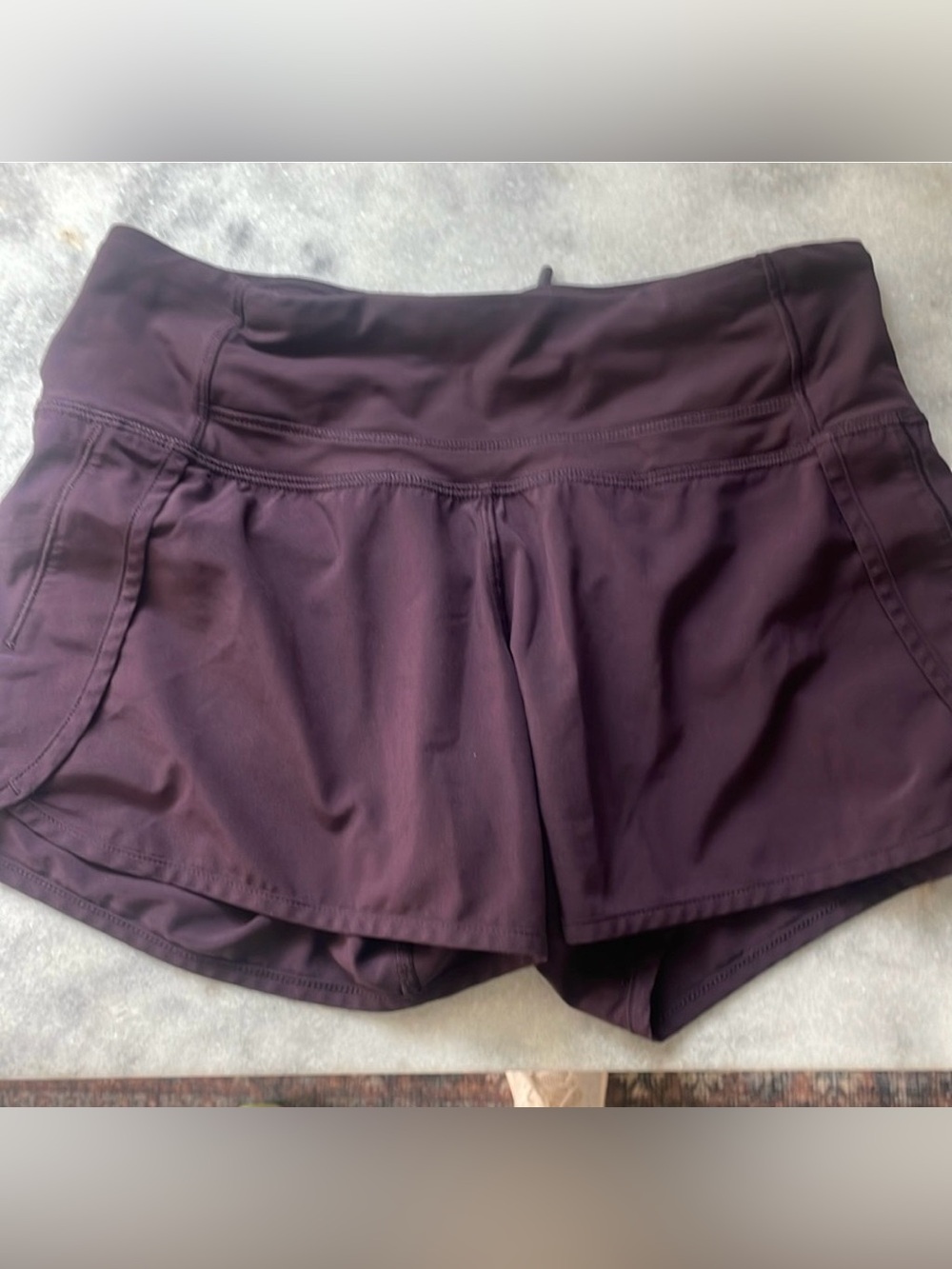 Lululemon dark adobe run times shorts 4” inseam size 2